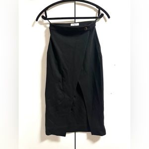 Aritzia Babaton Leona Faux Wrap High Waist Pencil Skirt